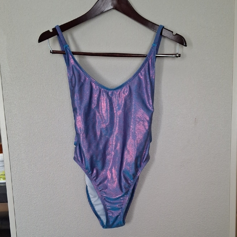 New Shimmering Blue and Pink Swimsuit